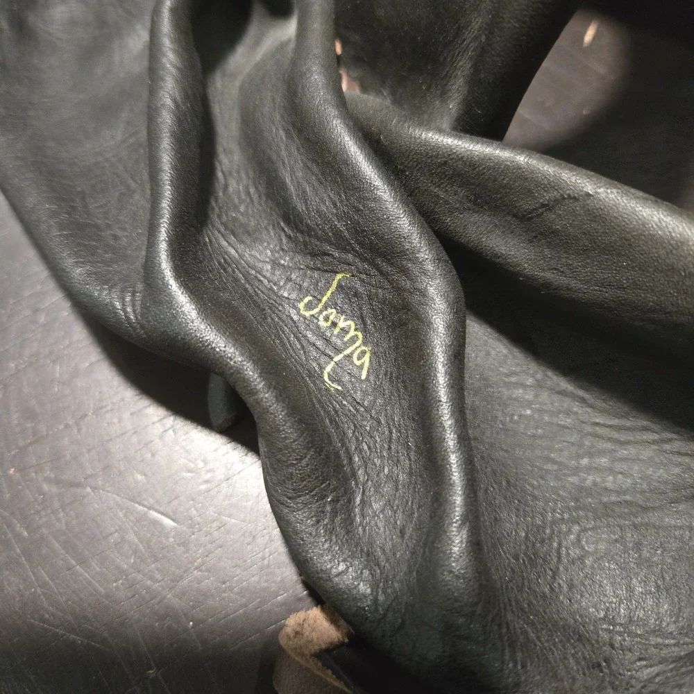 VTG Handmade Leather Masquerade Mask Wall Art Signed Joma Mazatlan Nidart